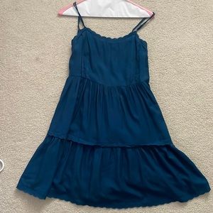 Urban Outfitters Dark Blue Babydoll Dress - Medium